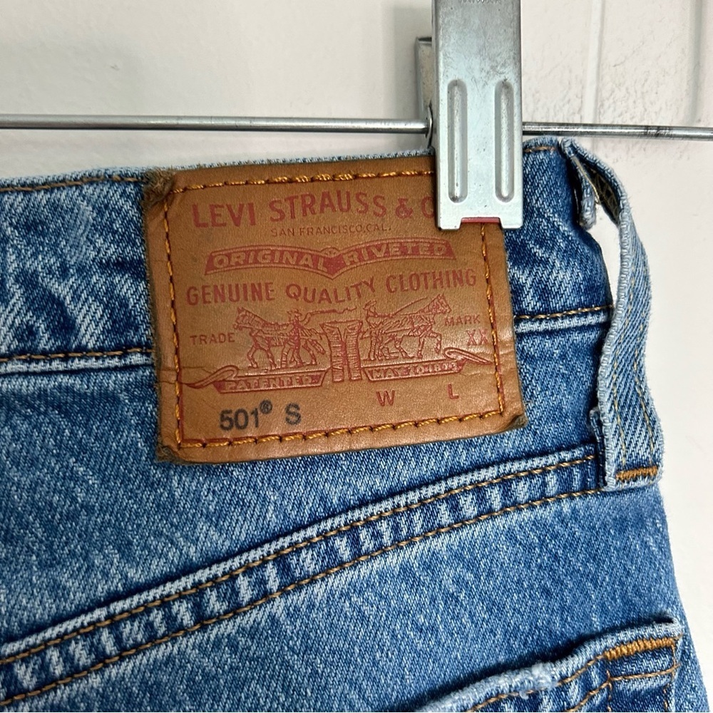 Levi’s Premium‎ 501 Skinny in Jazz Loved Distressed Size 25 - Picture 6 of 10